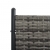 Parawan pokojowy, rattan PE, antracytowy, 175 x 180 cm