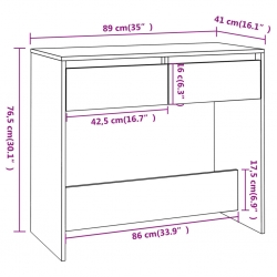 Stolik konsolowy, biały, 89x41x76,5 cm