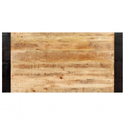 Stół jadalniany, 140 x 70 x 76 cm, lite surowe drewno mango