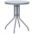 3-cz. zestaw mebli bistro, aluminium i textilene, srebrny