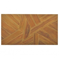 Stolik kawowy, zerodowane, lite drewno tekowe, 110 x 60 x 38 cm