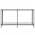 Stolik konsolowy, biały, 140x35x75,5 cm, szkło hartowane