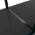 Stolik konsolowy, czarny, 180x35x75,5 cm, szkło hartowane