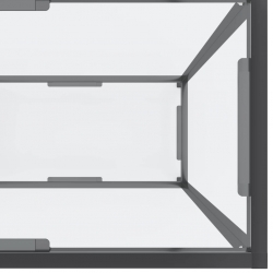 Stolik konsolowy, przezroczysty, 200x35x75,5cm, szkło hartowane