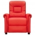 Fotel rozkładany, czerwony, sztuczna skóra
