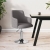 Krzesło stołowe, ciemnoszare, tapicerowane tkaniną