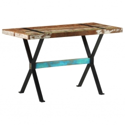 Stół jadalniany, 120 x 60 x 76 cm, lite drewno z odzysku