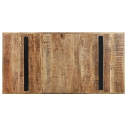 Stół jadalniany, 160 x 80 x 76 cm, surowe drewno mango