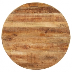 Okrągły stół jadalniany, 100x100x75 cm, surowe drewno mango