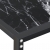 Konsola, czarny marmur, 220x35x75,5 cm, szkło hartowane