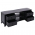 Szafka pod TV, czarna,108x30x40 cm, drewno paulownia
