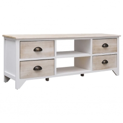 Szafka pod TV, 108x30x40 cm, drewno paulownia