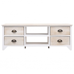 Szafka pod TV, 108x30x40 cm, drewno paulownia