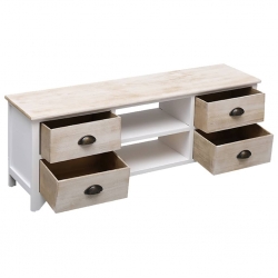 Szafka pod TV, 108x30x40 cm, drewno paulownia