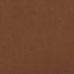 Okrągły stołek, brązowy, obity aksamitem