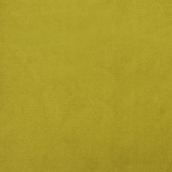 Okrągły stołek, musztardowy, obity aksamitem