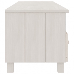 Szafka pod TV, biała, 158x40x40 cm, lite drewno sosnowe