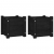 Donice ogrodowe, 2 szt., czarne, 31x31x31 cm, sosnowe