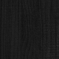 Donica ogrodowa, czarna, 60x31x31 cm, lite drewno sosnowe