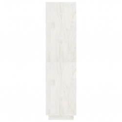 Regał na książki/przegroda, biały, 80x35x135 cm, drewno sosnowe