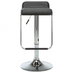 Obrotowe stołki barowe, 2 szt., czarne, sztuczna skóra