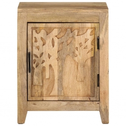 Szafka nocna, 40x30x50 cm, lite drewno mango