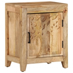 Szafka nocna, 40x30x50 cm, lite drewno mango