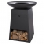 RedFire Grill ogrodowy z miejscem na drewno Onyx, 60 cm, czarny
