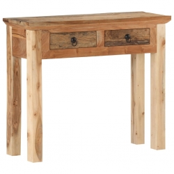 Stolik konsola, 90,5x30x75 cm, drewno akacjowe i odzyskane