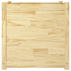 Donice ogrodowe, 2 szt., 60x60x60 cm, lite drewno sosnowe