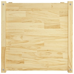 Donice ogrodowe, 2 szt., 60x60x60 cm, lite drewno sosnowe