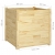 Donice ogrodowe, 2 szt., 60x60x60 cm, lite drewno sosnowe