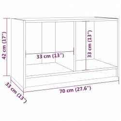 Szafka pod TV, 70x33x42 cm, drewno sosnowe