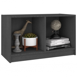 Szafka pod TV, szara, 70x33x42 cm, drewno sosnowe