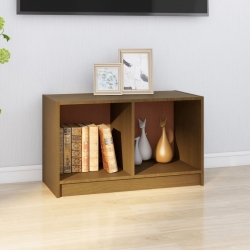 Szafka pod TV, miodowy brąz, 70x33x42 cm, drewno sosnowe
