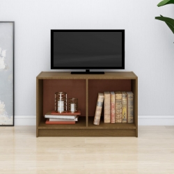 Szafka pod TV, miodowy brąz, 70x33x42 cm, drewno sosnowe