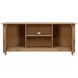 Szafka pod TV, 120x40x50 cm, lita sosna, seria Panama