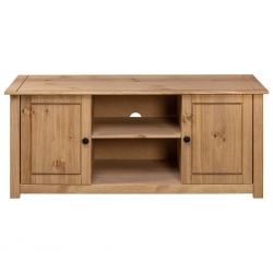Szafka pod TV, 120x40x50 cm, lita sosna, seria Panama