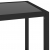 Stolik konsolowy, czarny i przezroczysty, 100x36x168 cm, szkło