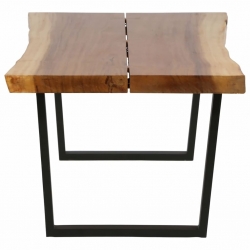 Stolik kawowy z litego drewna suar, 102 x 54 x 41 cm