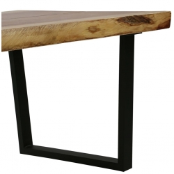 Stolik kawowy z litego drewna suar, 102 x 54 x 41 cm