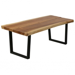 Stolik kawowy z litego drewna suar, 102 x 54 x 41 cm