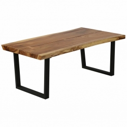 Stolik kawowy z litego drewna suar, 102 x 54 x 41 cm