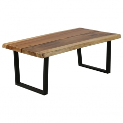 Stolik kawowy z litego drewna suar, 102 x 54 x 41 cm