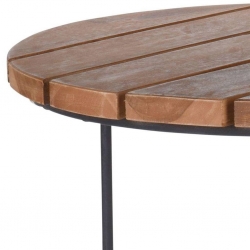 Home&Styling Stoliki boczne, 2 szt., drewno tekowe, brązowe