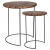 Home&Styling Stoliki boczne, 2 szt., drewno tekowe, brązowe