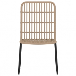 5-częściowy zestaw mebli ogrodowych, kolor dębu