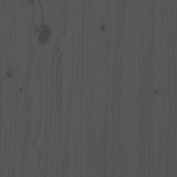 Szafka nocna, szara, 40 x 35 x 50 cm, lite drewno sosnowe