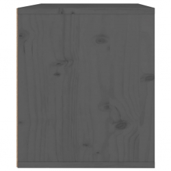 Szafka ścienna, szara, 45x30x35 cm, lite drewno sosnowe
