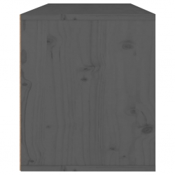Szafka ścienna, szara, 80x30x35 cm, lite drewno sosnowe